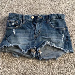 Denim jean shorts